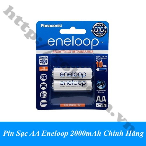 Pin Sạc AA Eneloop 2000mAh Chính Hãng 