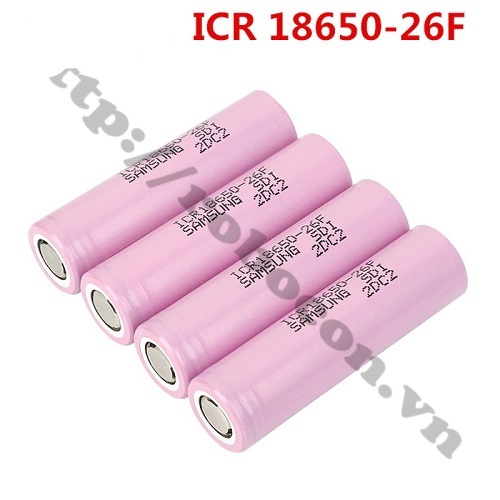 PPKP261 Pin Samsung ICR18650 26F 2600mAh Dòng Xả 10A Chính Hãng