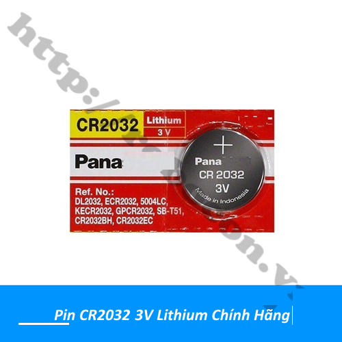 Pin CR2032 Panasonic 3V Lithium Chính Hãng