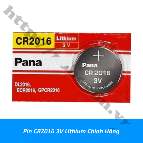 Pin CR2016 Panasonic 3V Lithium Chính Hãng