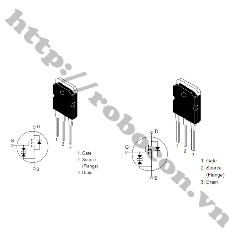 Cặp Sò Transistor 2SK2221 Và 2SJ352 TO-3P