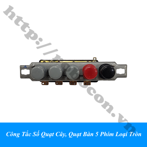 Công Tắc Số Quạt Cây, Quạt Bàn 5 Phím Loại Tròn 