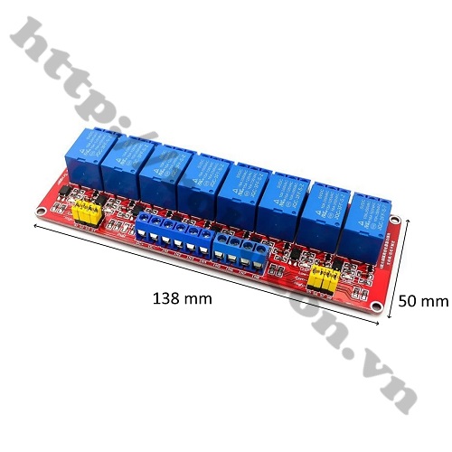 Module Relay 8 Kênh 5V Kích Mức Cao Thấp Hight/Low 