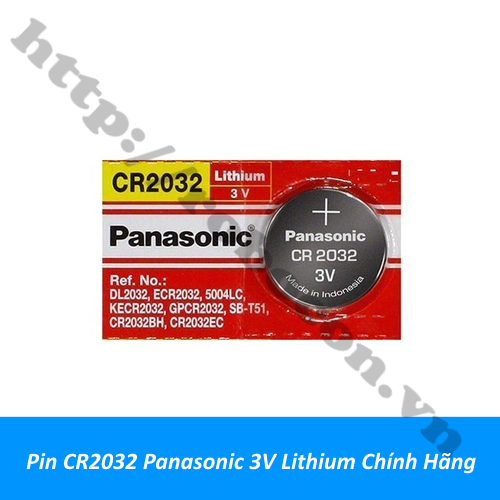 Pin CR2032 Panasonic 3V Lithium Chính Hãng