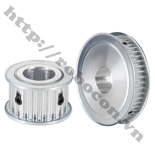 Pulley B&aacute;nh Răng Nh&ocirc;m 5M25 25 Răng Bản Rộng Đai 16mm Trục 12mm