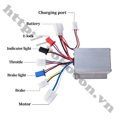 MDL213 Bộ Điều Tốc Động Cơ 12V 250W – Điều Tốc Xe Điện và tay ga