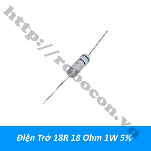 Điện Trở 18R 18 Ohm 1W 5% 