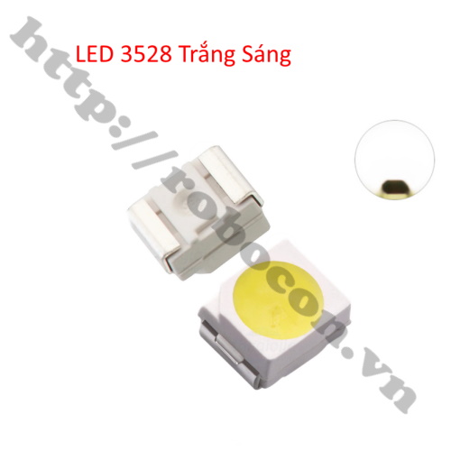 Led Dán SMD 3528 Màu Trắng Sáng