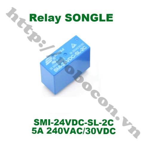 Relay Songle 8 Chân SMI-24VDC-SL-2C 24V 5A