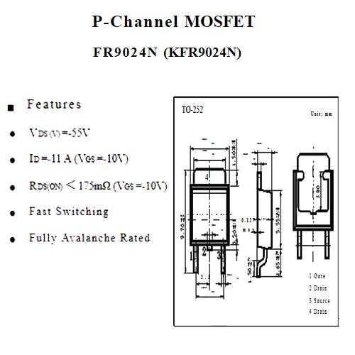 MO18 MOSFET KFR9024N