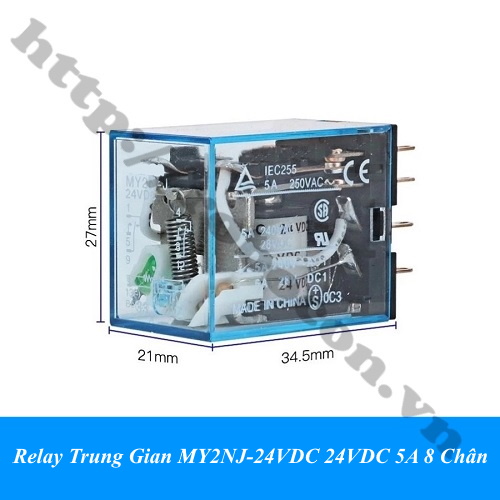 Relay Trung Gian MY2NJ-24VDC 24VDC 5A 8 chân 