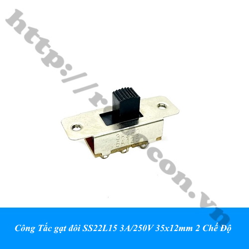 Công Tắc gạt đôi SS22L15 3A/250V 35x12mm 