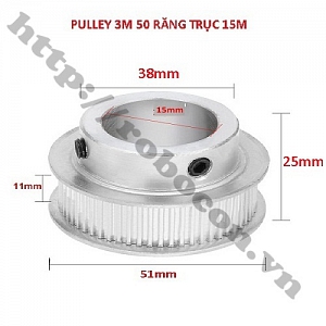  PKK737 PULLEY BÁNH RĂNG NHÔM 3M50 50 ...