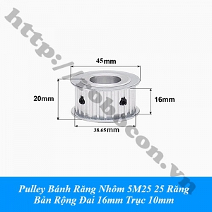  PKK1565 Pulley Bánh Răng Nhôm 5M25 25 ...