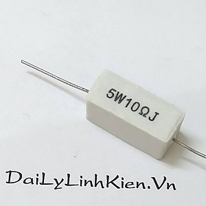  DT79 Điện trở sứ 10 Ohm 5W(DT)   