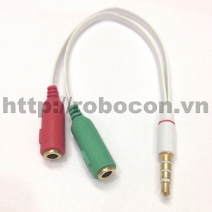 PKAT15 Dây 3,5mm Audio Ra 2-Mic + ...