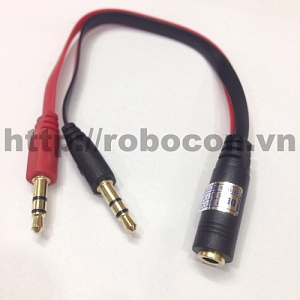  PKAT16 Dây 3,5mm Audio cái ra 2 ...