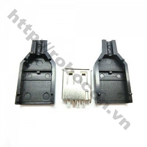 CO69 Đầu USB cái vỏ 2 mảnh