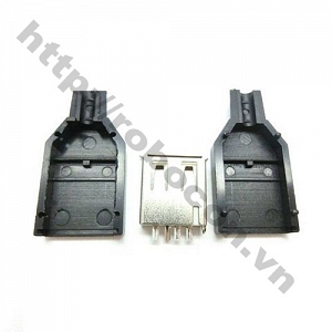  CO69 Đầu USB cái vỏ 2 mảnh   