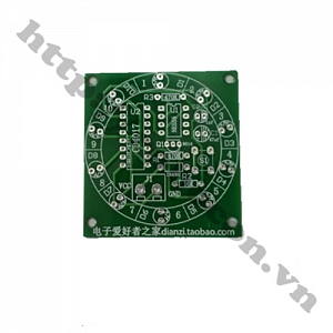  PCB15 Bảng mạch led nháy xổ số 555 và 4017