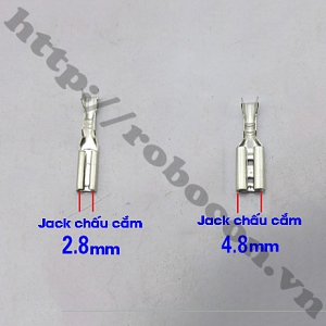  PKK160 Jack Chấu cắm 4.8mm (1 cặp 2 chiếc) 