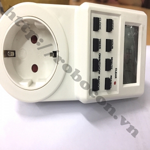 PKK187 Ổ cắm hẹn giờ điện tử 6A x 230V