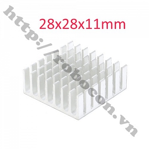 TNQ7 Tản Nhiệt Nhôm Trắng 28x28x11mm