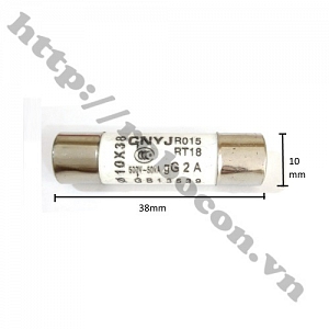 CC16 Cầu Chì Ống Sứ 2A 10x38mm