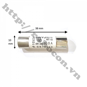 CC17 Cầu Chì Ống Sứ 5A 10x38mm