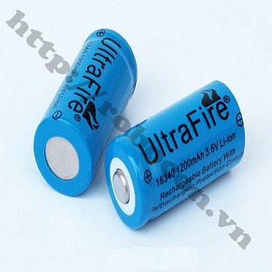 PPKP03 Pin Sạc 3.6V Li-Ion Ultrafire 16340-1200mah