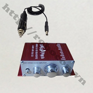  CBM40 Bộ Combo Âm Ly Mini Cho Oto 12V 50W