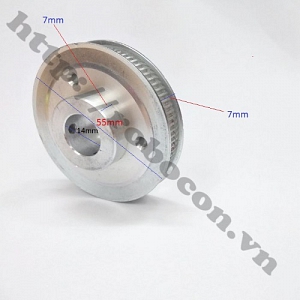  PKK518 Pulley Bánh Răng Nhôm 80GT14 80 Răng-2GT-14mm Cho Chế ...