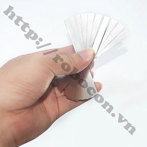 PPKP100 Kẽm Hàn Cell Pin 18650 100x7x0.1mm (10 Thanh)