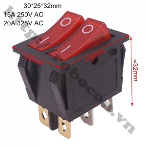 CO169 Công Tắc Bập Bênh Đôi 20A-Có ...