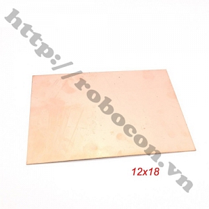PCB21 Phíp Đồng Thủy Tinh Một Mặt FR4-12X18cm