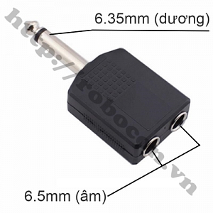 PKAT64 Đầu Chia Audio 6.5mm 1 Ra ...
