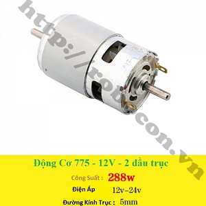 PKK664 Động Cơ DC 775-12V-288W Siêu Khỏe 2 Đầu Trục