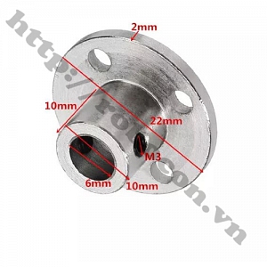 PKK640 Khớp Nối Động Cơ Mặt Bích Trục 6mm