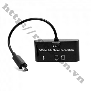  CO208 Đầu Đọc Thẻ Kiêm Cáp OTG USB Cổng Micro ...