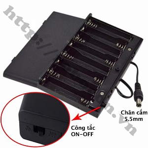 PPKP153 Hộp Đế Pin 8 Pin AA ...