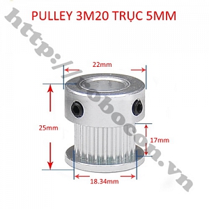 PKK730 Pulley Bánh Răng Nhôm 3M20 20 ...