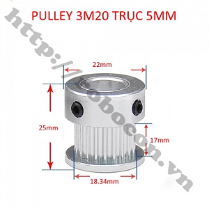  PKK730 Pulley Bánh Răng Nhôm 3M20 20 ...