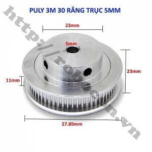 PKK755 Pulley Bánh Răng Nhôm 3M30-5 30 ...