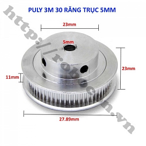  PKK755 Pulley Bánh Răng Nhôm 3M30-5 30 ...