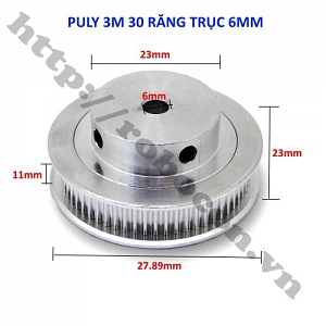 PKK754 Pulley Bánh Răng Nhôm 3M30-6 30 ...
