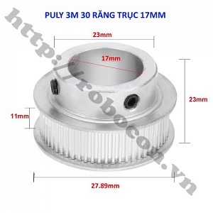 PKK750 Pulley Bánh Răng Nhôm 3M30-17 30 ...