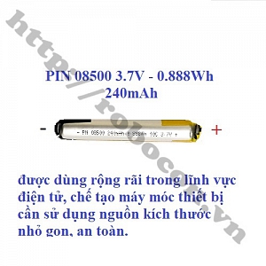 PPKP168 PIN LITHIUM 08500 3.7V -240MAH PIN ...