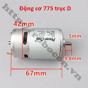  PKK770 ĐỘNG CƠ POWER CORE 775–100W TRỤC D 12-24VDC LOẠI ...