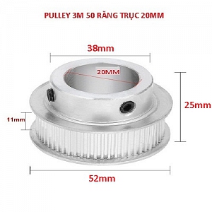 PKK741 PULLEY BÁNH RĂNG NHÔM 3M50 50 ...