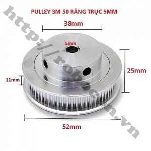PKK739 PULLEY BÁNH RĂNG NHÔM 3M50 50 ...